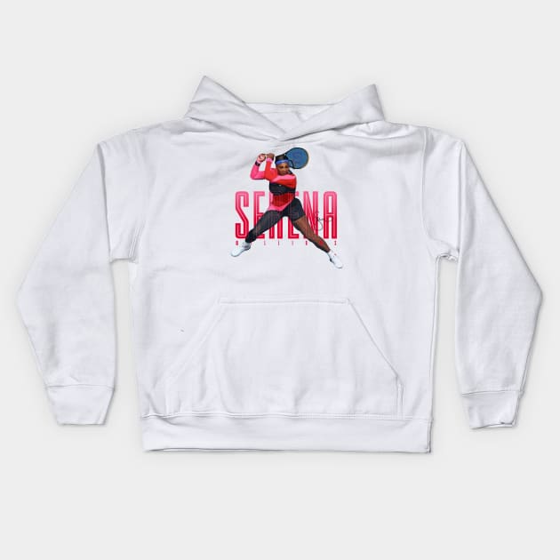 Serena Williams Kids Hoodie by Juantamad